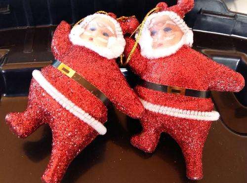 Santa Clause/ Father Christmas tree decor- 2 PER PACK- RED