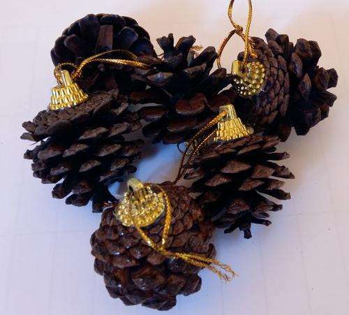 Christmas cone ornament-6 per pack