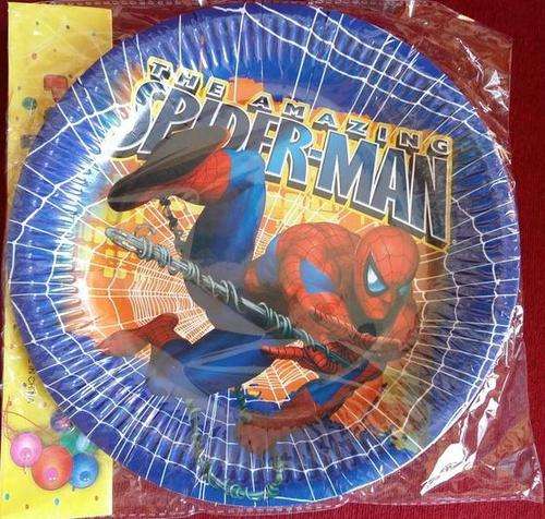 Spiderman Party plates (10)