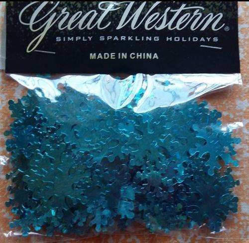 Snowflake confetti-BLUE- Perfect for Frozen party
