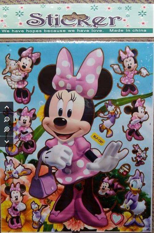 Minnie Mouse sticker sheet