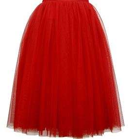 Adult tutu skirt: RED- 70CM- EXTRA LENGTH