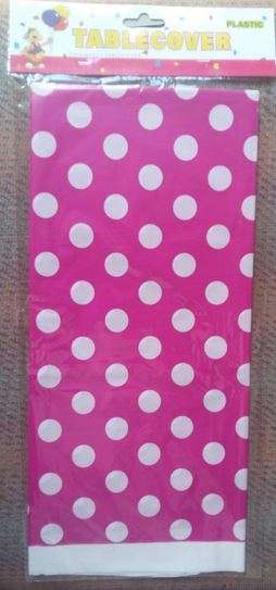 Polka dot table cover