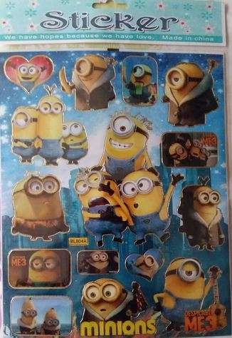 Despicable Me/ Minions sticker sheet