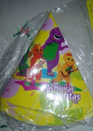 Barney party hats (10)