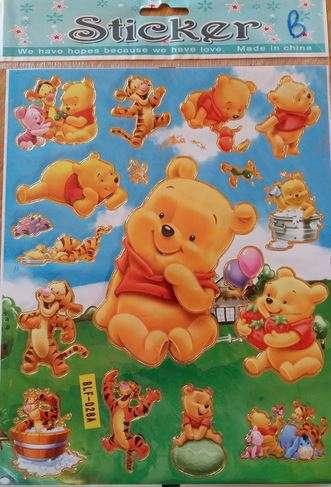 WINNIE THE POOH sticker sheet