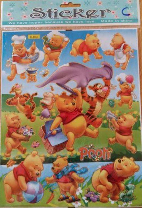 WINNIE THE POOH sticker sheet