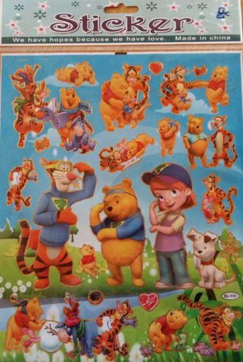 WINNIE THE POOH sticker sheet