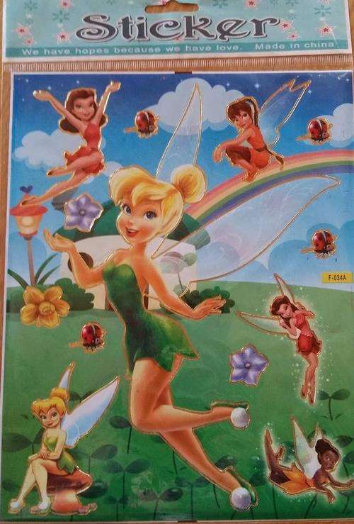 Tinkerbell sticker sheet