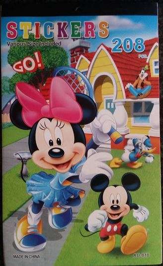 Mickey and Minnie sticker sheet book- (208 stickers)