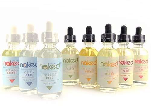 NAKED 100 VAPE JUICE / E-LIQUID / E-JUICE / 9 BOTTLES * 3MG 60ML *