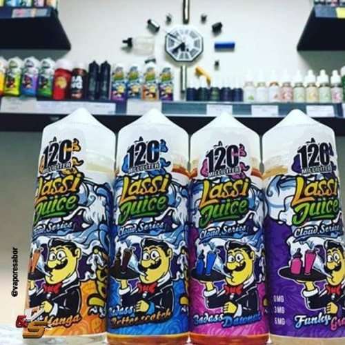 LASSI JUICE CLOUD SERIES VAPE JUICE / E-LIQUID / E-JUICE / 4 BOTTLES * 3MG 60ML *