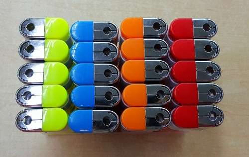DISPOSABLE / REFILLABLE / BUTANE GAS LARGE SIZE CIGARETTE LIGHTERS WITH TORCH 20 PC BOX