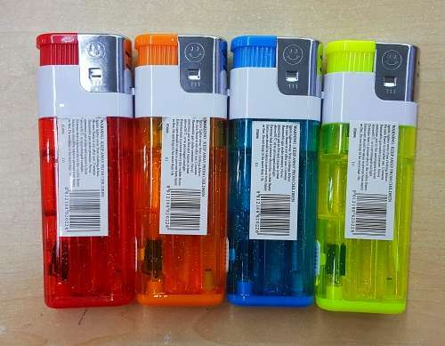 DISPOSABLE / REFILLABLE / BUTANE GAS LARGE SIZE CIGARETTE LIGHTERS WITH TORCH 20 PC BOX