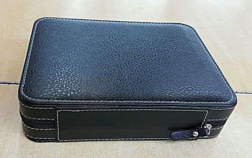 8 SLOT ZIPPERED TRAVEL WATCH CASE / ORGANIZER / STORAGE