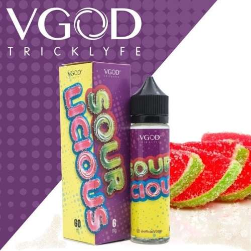 VGOD SOURLICIOUS+CUBANO+COCOANUT+LUSHICE 0MG 60ML VAPE JUICE E LIQUID 4 PACK DEAL