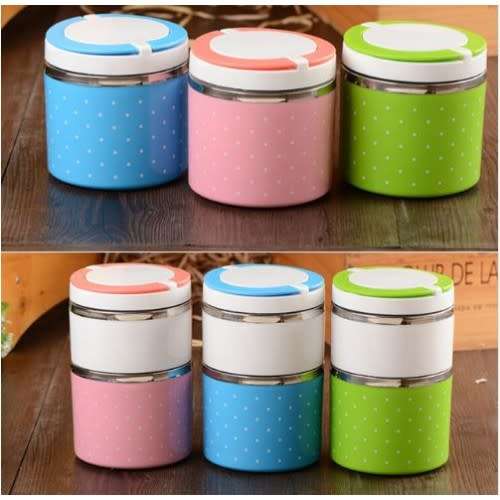 3 TIER INSULATED STAINLESS STEEL INTERIOR LUNCH BOXES