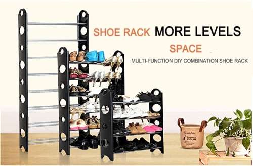 10 TIER STACKABLE SHOE RACK