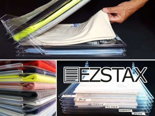EZSTAX T-SHIRT ORGANIZING SYSTEM 10 PACK