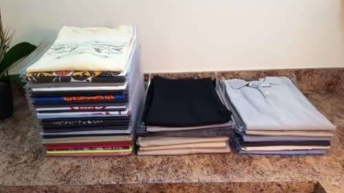 EZSTAX T-SHIRT ORGANIZING SYSTEM 10 PACK