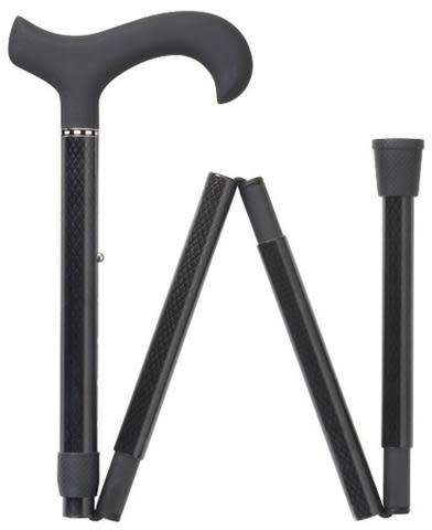 Portable Folding Assistive Cane / Walking Support with Emergency LED Flashlight PLUS FREE FACE MASK