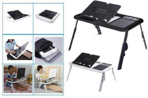 E-TABLE PORTABLE LAPTOP TABLE / COMPUTER / STUDY DESK WITH COOLING FAN