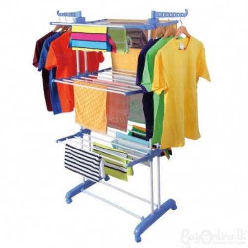 Foldable 3 LEVEL / Tier Clothes Air Hanger Dryer Stand Rack