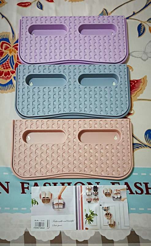 SPACE SAVING VERTICAL MOUNT SHOE STORAGE / ORGANIZER /  RACK 2PACK