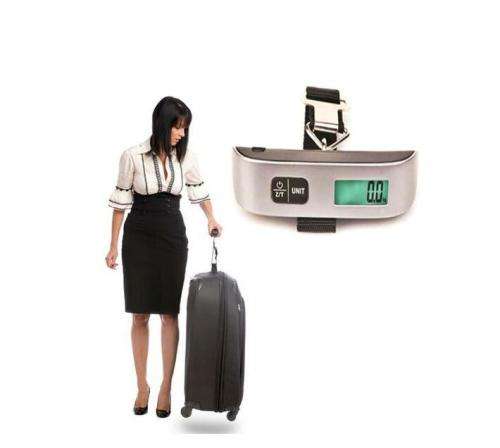 LCD DIGITAL PORTABLE ELECTRONIC HAND HELD HANGING LUGGAGE WEIGHT SCALE 10G/50KG