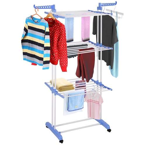 Foldable 3 LEVEL / Tier Clothes Air Hanger Dryer Stand Rack