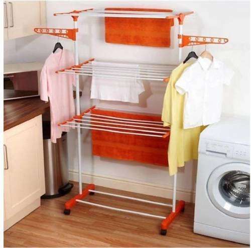 Foldable 3 LEVEL / Tier Clothes Air Hanger Dryer Stand Rack