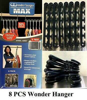 WONDER HANGER MAX CLOTHING ORGANIZER SPACE SAVEVR (2 PACKS OF 8)
