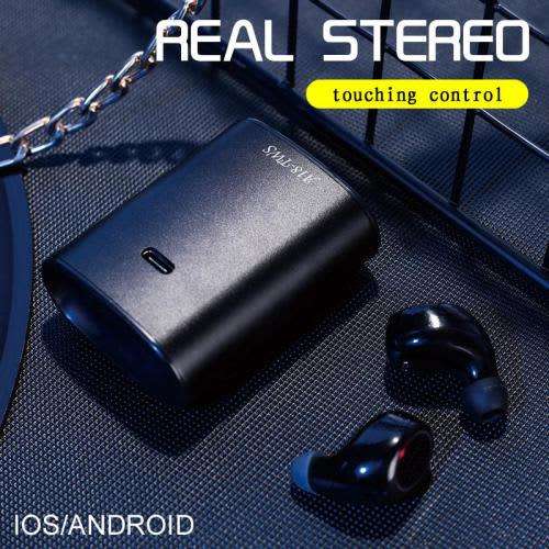 A18-TWS TRUE BLUETOOTH WIRELESS EARPHONES / EARBUDS TWINS WIRELESS EARBUDS WITH CHARGING POD
