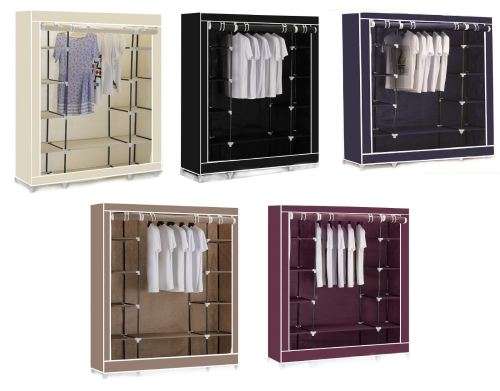 Tri / Triple Storage / Organizing / Space Saving / Diy / Canvas Wardrobe / Closet