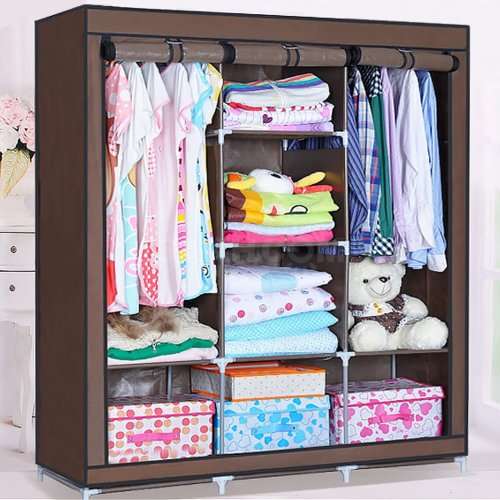 Tri / Triple Storage / Organizing / Space Saving / Diy / Canvas Wardrobe / Closet