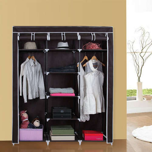 Tri / Triple Storage / Organizing / Space Saving / Diy / Canvas Wardrobe / Closet
