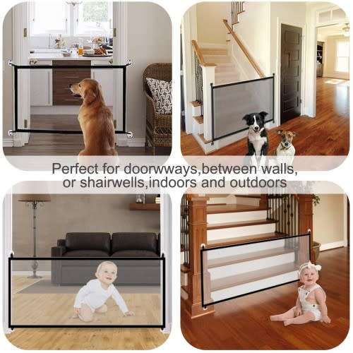 DOG GATE / MAGIC PET GATE / SAFETY ENCLOSURE / MESH GATE DOOR / BARRIER