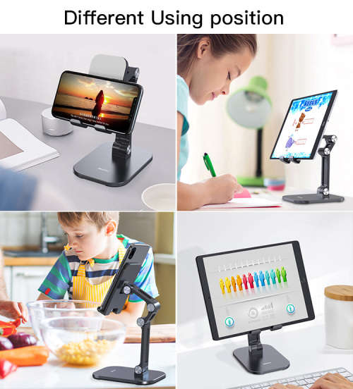 DESKTOP COMPACT FOLDING ADJUSTABLE SMARTPHONE / TABLET / IPAD HOLDER / STAND / MOUNT