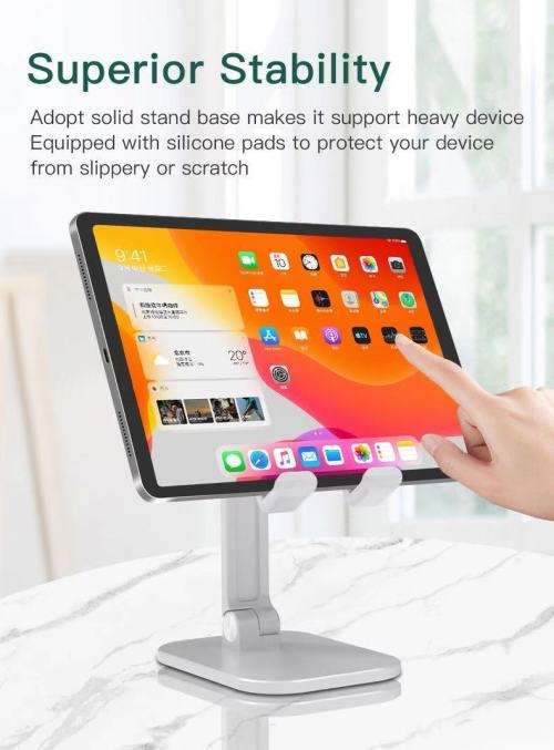 DESKTOP COMPACT FOLDING ADJUSTABLE SMARTPHONE / TABLET / IPAD HOLDER / STAND / MOUNT