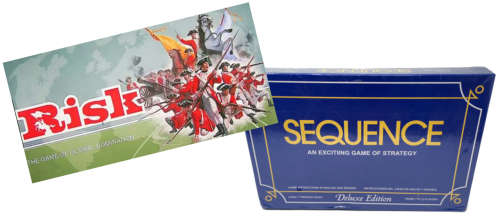 SEQUENCE AND RISK GLOBAL DOMINATION BOARD GAME CHRISTMAS BUNDLE BLACK FRIDAY DEAL