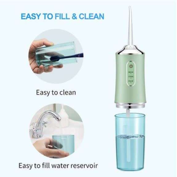 Cordless Rechargeable Oral Irrigator with Customizable Water Pressure