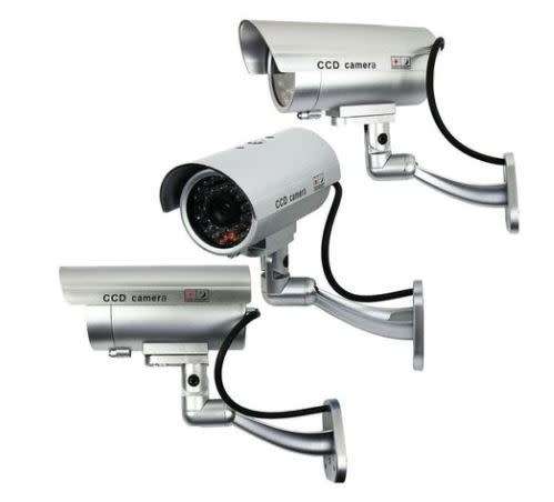 Camera Security Surveillance Dummy IR LED Camera - 3 Pack