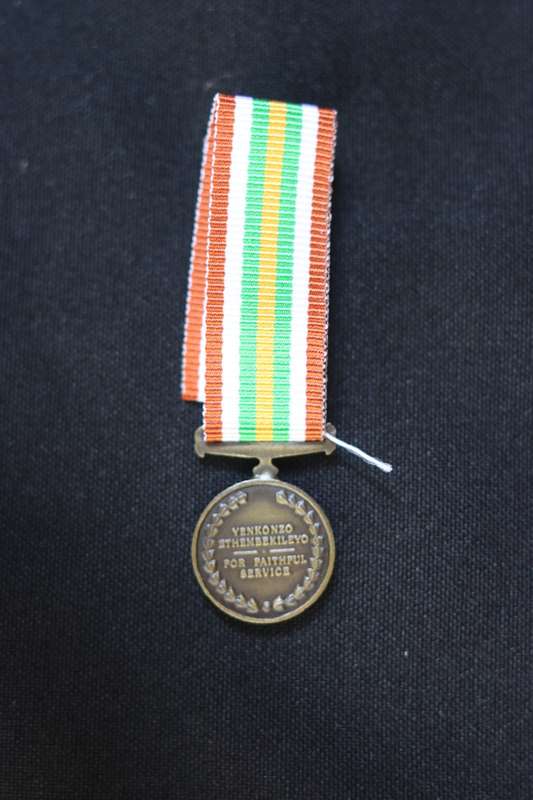 Miniature Transkei Faithful Service Medal EF