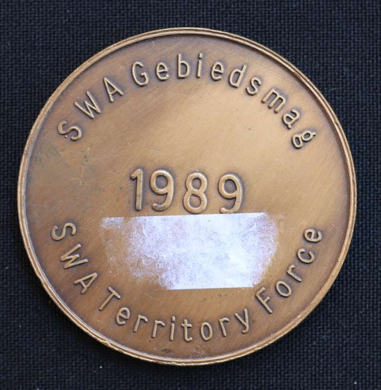 1989 South West Africa Territory Force Medallion SWA SWATF