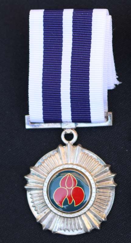 Pro Merito Medal with enamel with large centre EF