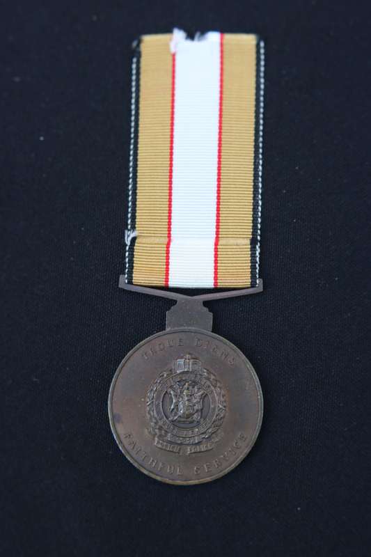 Medal for Faithful Service in the South African Railways Police Force EF