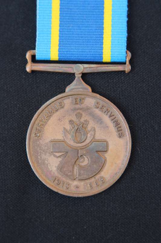 South African Police 75 Year Anniversary Medal EF