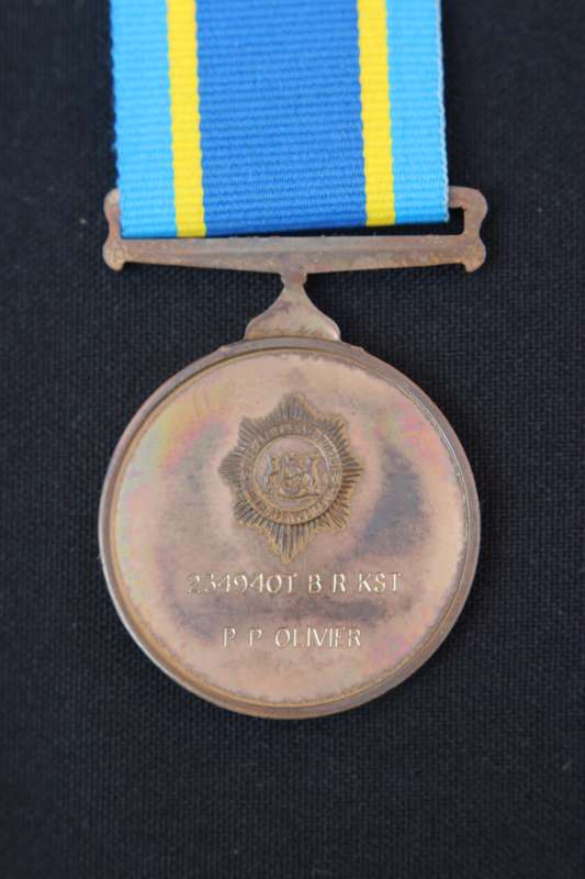 South African Police 75 Year Anniversary Medal EF