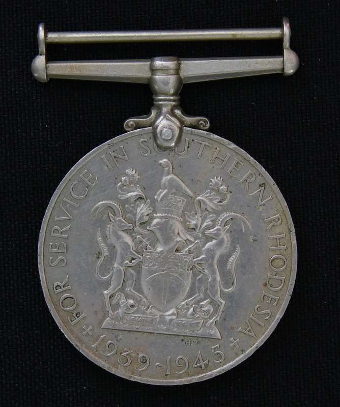 SOUTHERN RHODESIA SERVICE MEDAL NEF (SUSPENDER REPINNED)