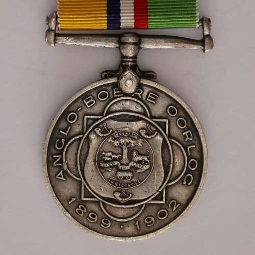 Anglo-Boere Oorlog War Medal (ABO) - Hoofd Telegrafist CP van Niekerk (POW) VF